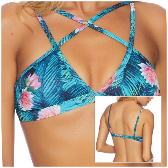 Reef Other - Reef Wild Heart Triangle Strappy Bikini Top